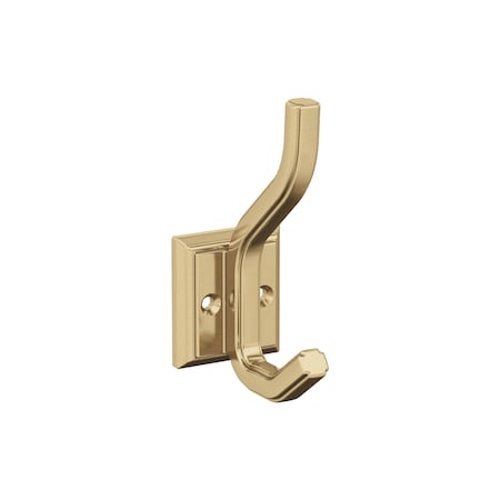 Amerock Aliso Transitional Double Prong Champagne Bronze Wall Hook H37005CZ